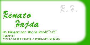 renato hajda business card